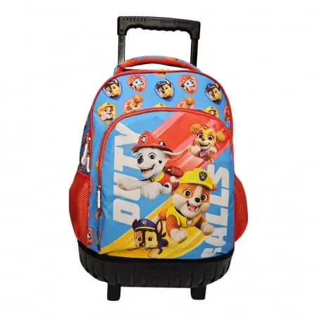 Troler multicolor cu bretele ajustabile si intarite, Grande, doua compartimente, 44x33x22 cm, Duty, Paw Patrol Engros