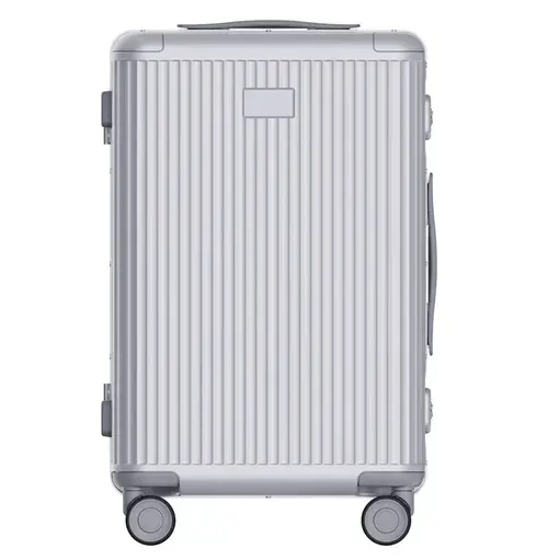 Troler Xiaomi Aluminum Frame Luggage 26inch, Incuietori TSA Duble, Maner telescopic cu 4 lungimi, 735 x 468 x 290mm (Argintiu)