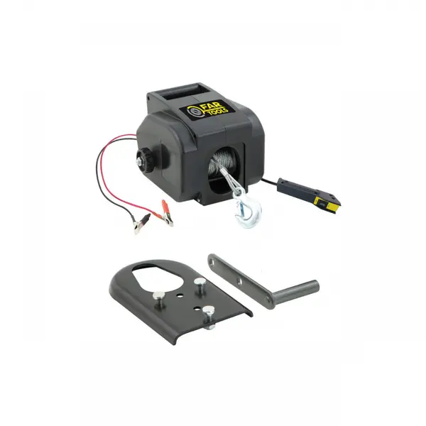 Troliu remorcare electric 12V, cablu 9m, sarcina 907 kg, tip TE907, FarTools Franta