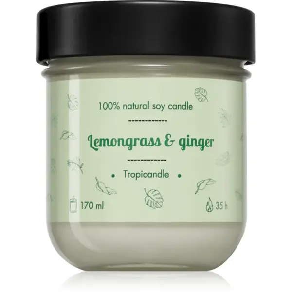 Tropicandle Lemongrass & Ginger lumânare parfumată 170 ml