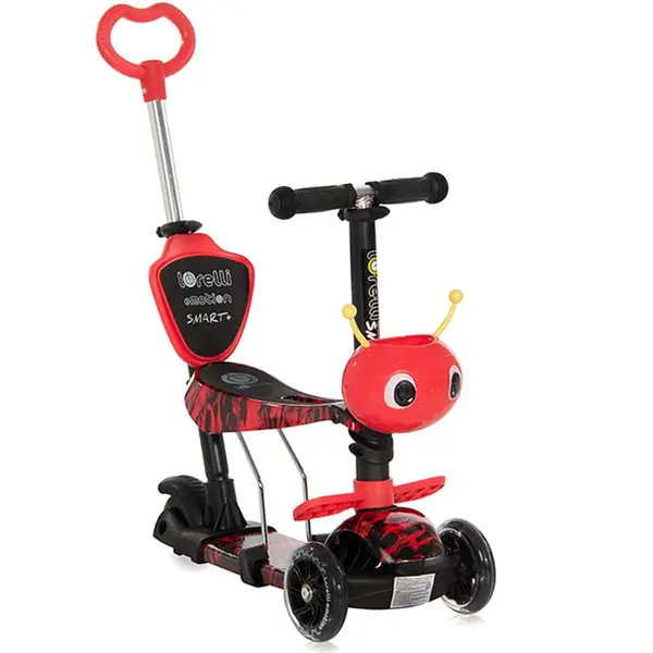 Trotineta cu 3 roti unisex Lorelli Smart Plus 2021 Rosu Foc