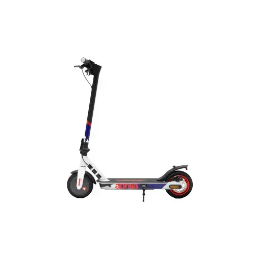Trotineta electrica Aprilia E-SRZ, Motor 350W, autonomie 20 Km, viteza 25 Km/h, semnalizari, roti 8.5inch (Alb)