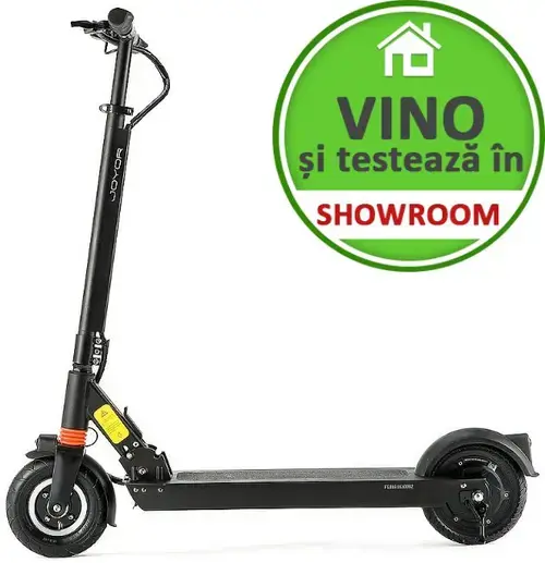 Trotineta electrica Joyor F5S, Viteza 40 Km/h, Autonomie 75 Km, Motor 500 W, Suspensie fata si spate (2 amortizoare) (Negru)