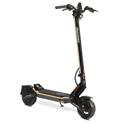 Trotineta electrica MS ENERGY e-romobil FLARE, Viteza maxima 45km/h, Autonomie maxima 60Km, Motor 600W, acumulator 48V 15Ah, Roti 10inch (Negru/Gri)
