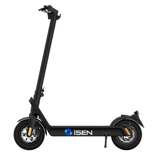 Trotineta electrica pliabila iSEN X9 Plus 2023, roti 10inch, 500W, autonomie maxima 65km, viteza 36km/h, baterie detasabila 15.6Ah (Negru)