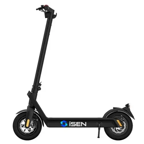 Trotineta electrica pliabila iSEN X9 Plus 2025, Bluetooth, roti 10inch, motor 850W, autonomie maxima 65km, viteza 40km/h, baterie detasabila 15.6Ah (Negru)