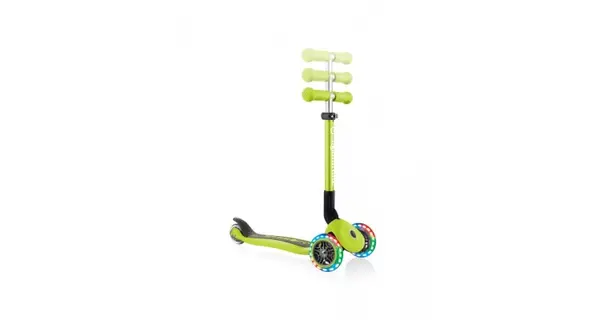 Trotineta globber junior pliabila cu lumini culoare verde