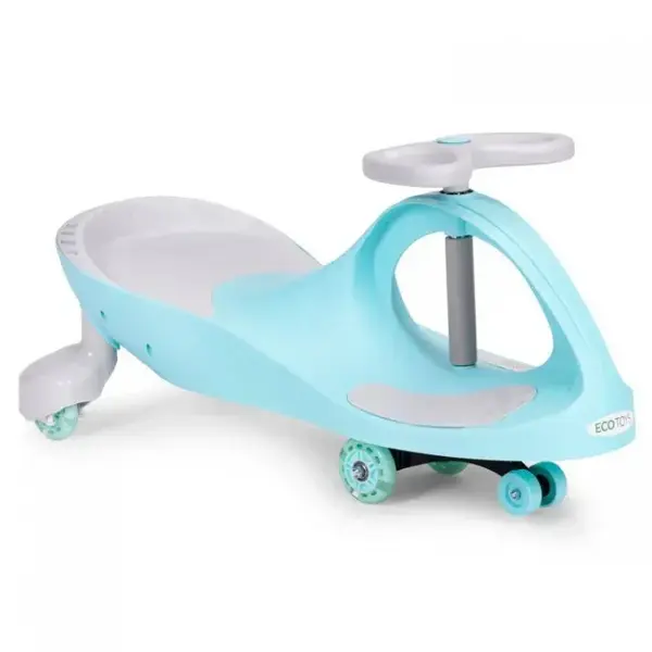Trotineta gravitationala tip barca cu roti LED Ecotoys YM-SW-1 - Albastru - Resigilat - Default Title