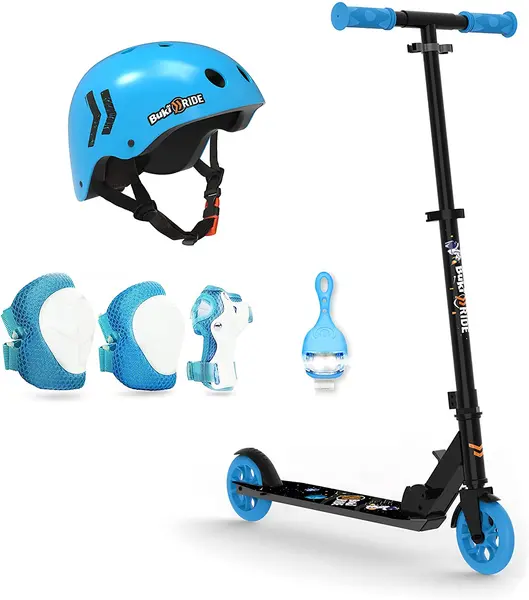 Trotineta mecanica Buki Ride - Cosmos, cu accesorii, roti 125 mm