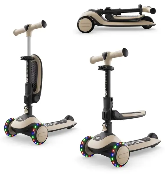 Trotinetă pentru copii KinderKraft - Halley 2, Stone White