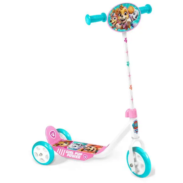 Trotineta pentru fetite, 3 roti, multicolor, 2-5 ani, max 20 kg, ghidon reglabil, platforma antialunecare, Paw Patrol Engros