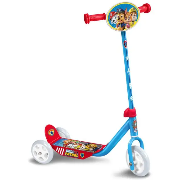 Trotineta pentru fetite cu 3 roti, multicolor, 2-5 ani, max 20 kg, ghidon reglabil, platforma antialunecare, Paw Patrol Engros
