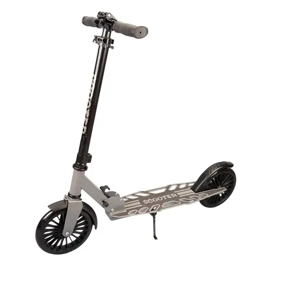 Trotineta Pliabila, Action One, Grand Prix, platforma perforata, roti 200 mm, Negru