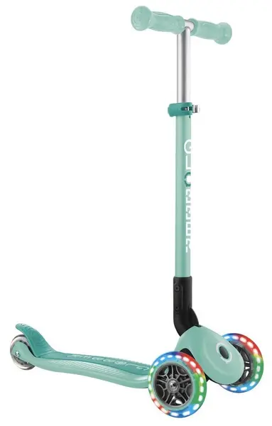 Trotinetă pliabilă Globber - Primo Foldable Lights,verde menta