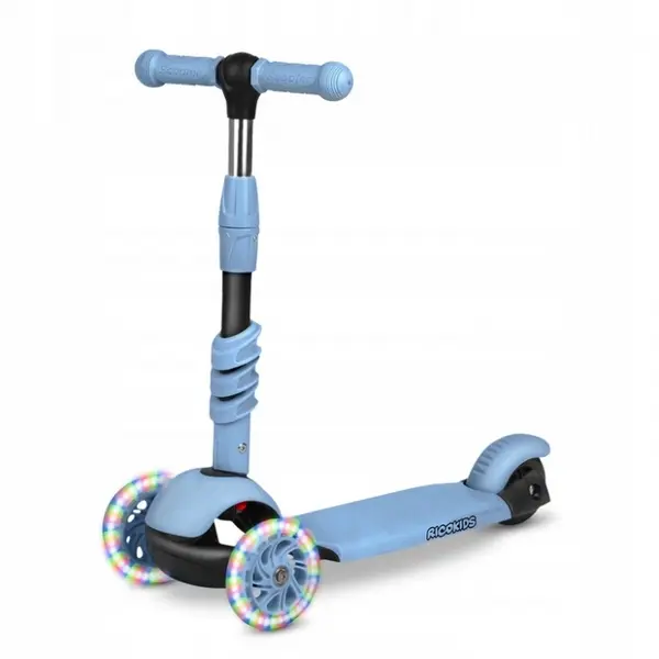 Trotineta Ricokids Todi, 3 in 1, roti LED, albastru KID611675, la doar 231,00 lei