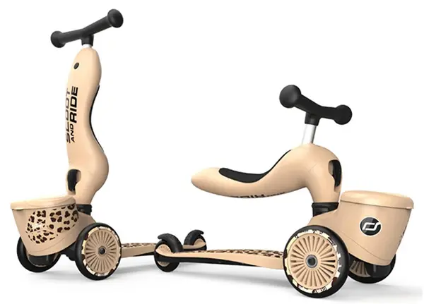 Trotinetă și bicicletă de echilibru 2 în 1 pentru copii Scoot & Ride - HighwayKick 1 Lifestyle, bej
