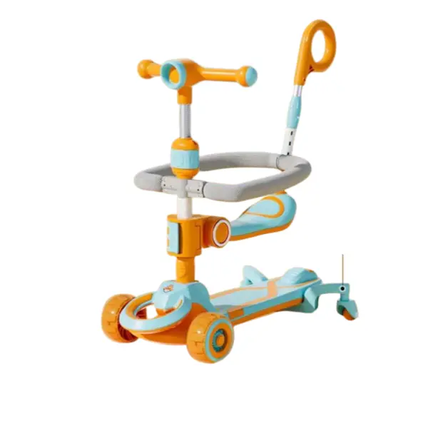 Trotineta Smart Portocalie cu Lumini 7in1