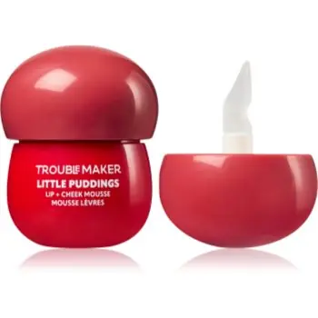 Trouble Maker Little Pudding Lip + Cheek Mousse fard multifuncțional, pentru buze și obraz