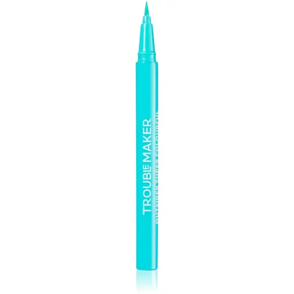 Trouble Maker Outsider eyeliner lichid cu trasare precisă culoare Pool Noodle Aqua Bule 0.5 ml