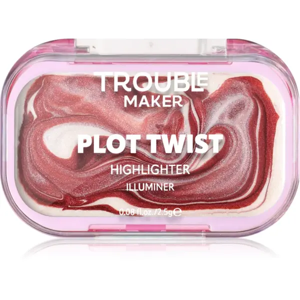 Trouble Maker Plot Twist Cream Highlight iluminator solid cremos culoare Earth Turnt Bronze 2.5 g