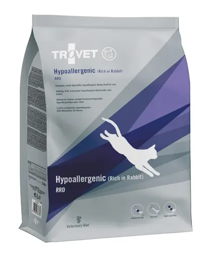 TROVET Hypoallergenic RRD hrană pisici cu iepure 2,5 kg
