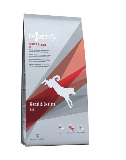 TROVET Renal&Oxalate RID pentru caini 12,5 kg