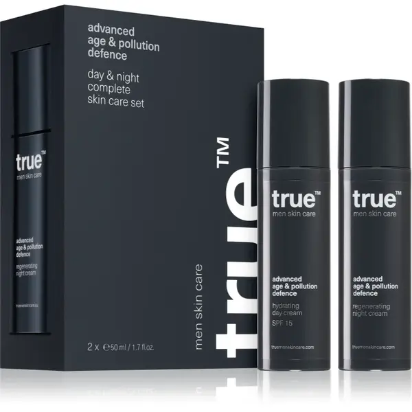 true men skin care Day & night complete skin care set set pentru îngrijirea pielii ziua și noaptea pentru bărbați