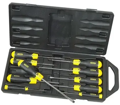 Trusa 10 surubelnite Stalney CushionGrip