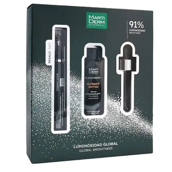 Trusa Black Diamond Ser facial Ultimate Antiox 30 ml + Contur ochi Sublime Expert Cadou 2025, Martiderm | 1 set