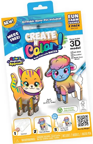 Trusă creativă Create N Colour - Pisicuță și miel
