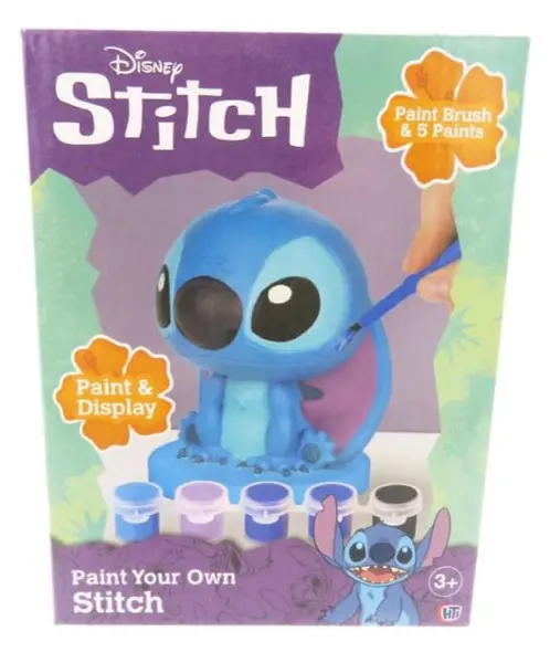 Trusă creativă Disney - Figurină din ipsos pentru colorat Stitch