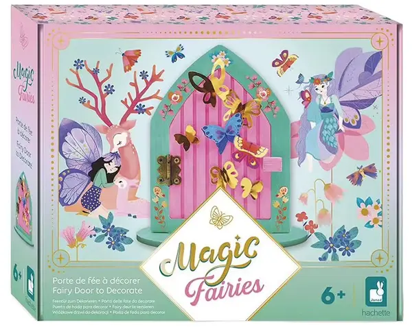 Trusă creativă Janod Magic Fairies - Ușă pentru decorare cu zâne