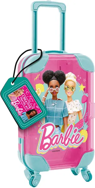 Trusă creativă Lisciani Barbie - Mini valiză de călătorie