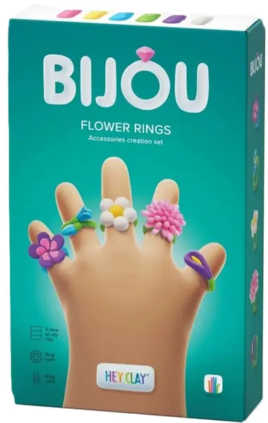 Trusă de modelat argilă Hey Clay -Bijuterii, flori
