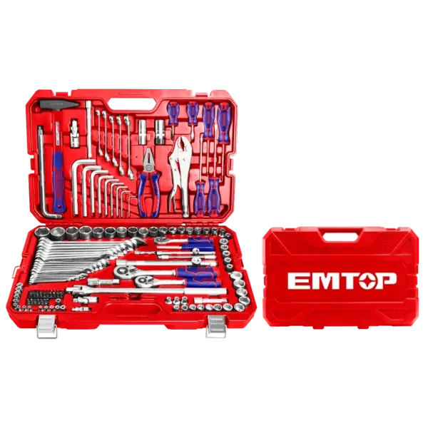 Trusa de scule si accesorii, 142 buc, cutie transport - EHTS01421, EMTOP