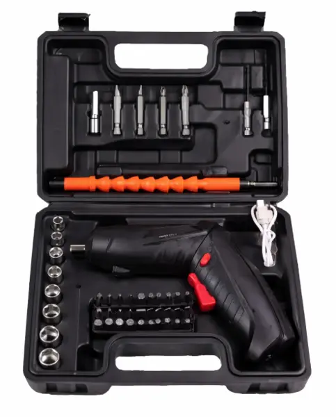 Trusa Mini autofiletanta 46 accesorii 3.6V 2 pozitii de insurubare