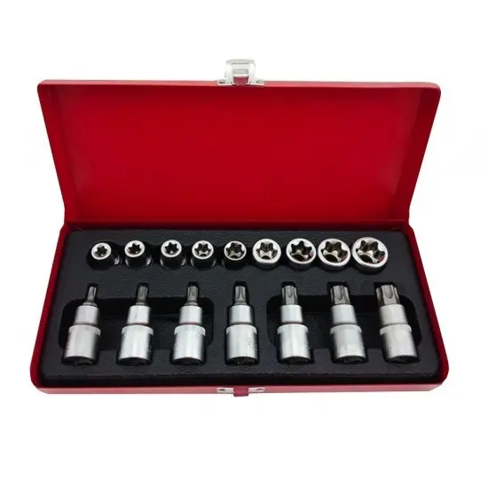 Trusa MLG-2029 16 piese 1/2 chei tubulare capete biti torx