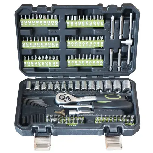 Trusa multifunctionala 131 piese Heinner CTSM027, 1/4inch material chrome-vanadium, cutie depozitare si transport