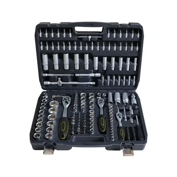 Trusa multifunctionala 172 piese Heinner CTSM028, 1/4",3/8"&1/2", material chrome-vanadium, cutie depozitare si transport