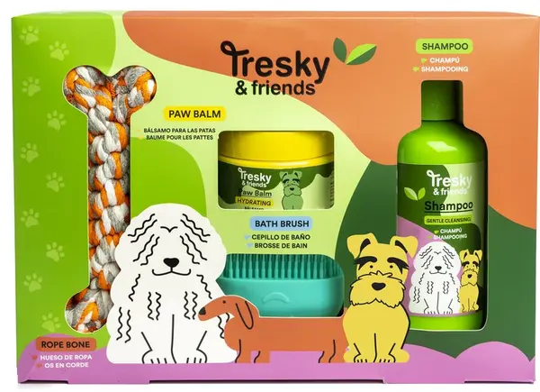 Trusă pentru animale de companie Martinelia - Tresky & Friends, 4 piese