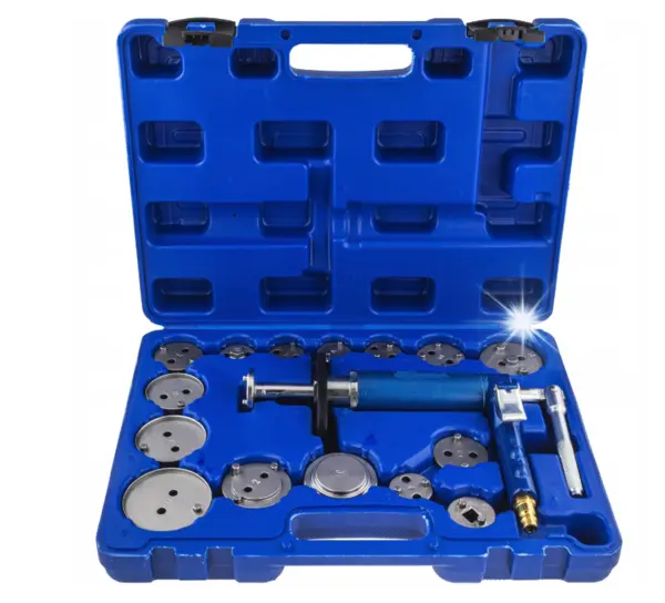 Trusa profesionala tip Kit pneumatic pentru etrieri frana cu set presa etrieri cu adaptoare multiple