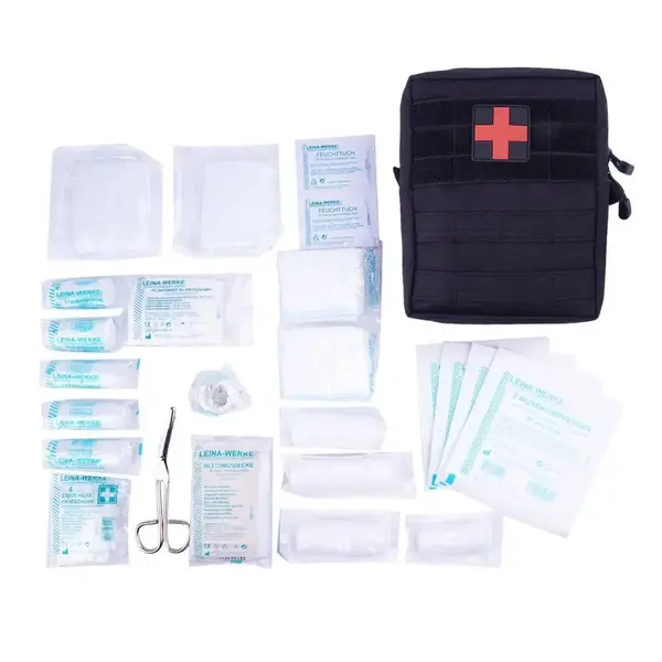 Trusa tactica medicala prim ajutor 43 buc LEINA - NEGRU