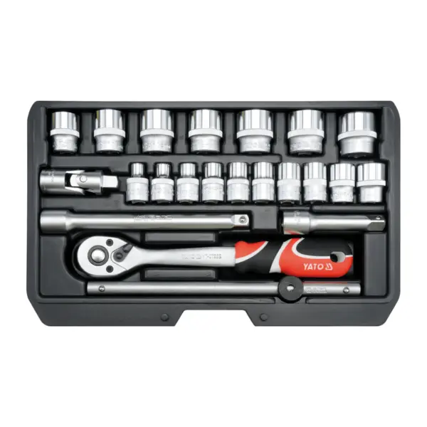 Trusa tubulare 22 piese 3 8 - Yato YT-38561