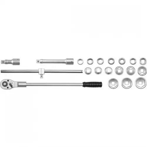 Trusa tubulare hexagonale cu antrenor Yato YT-1335, 3/4inch, 19-50 mm, 20 piese