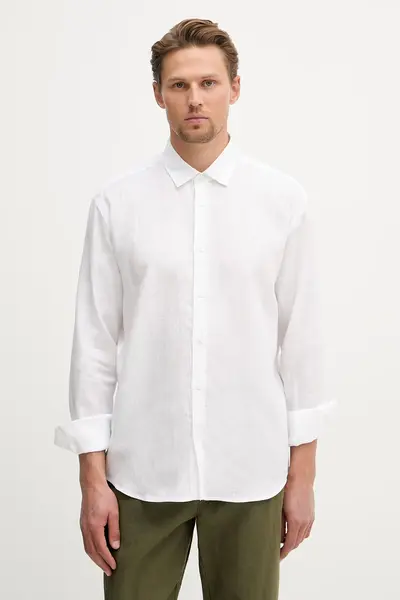 Trussardi cămașă bărbați din in