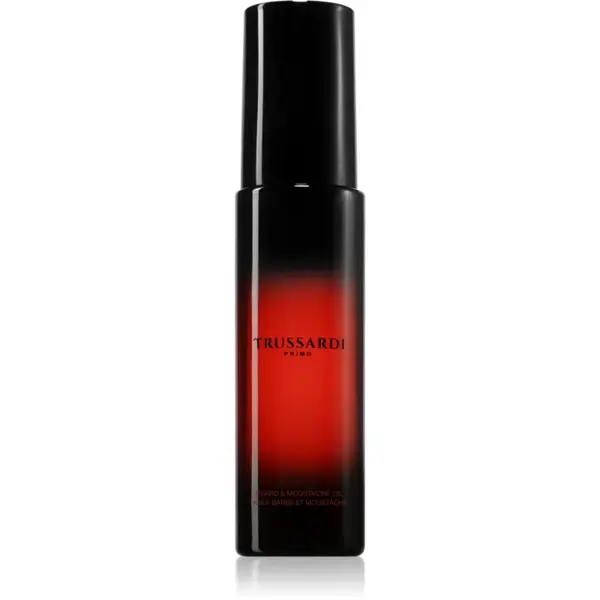 Trussardi Primo Beard & Moustache Oil Ulei hranitor pentru barbă si mustață pentru bărbați 50 ml