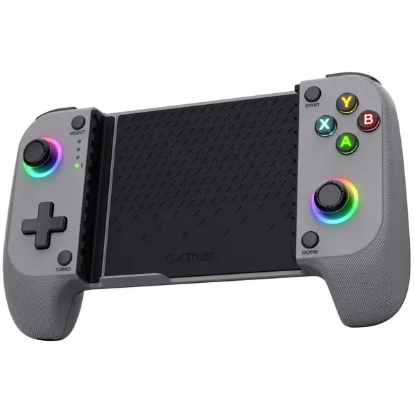 Trust Controler de jocuri wireless Trust GXT 735G Mylox, USB Type-C/Bluetooth, joystick analog, pentru Android/iOS, Gri