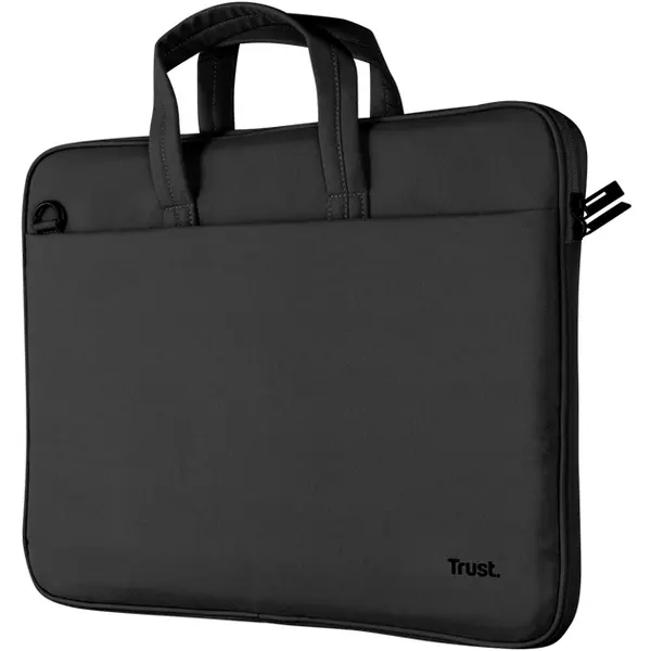 Trust Geanta Trust Bologna pentru laptop de 14 inch, Negru