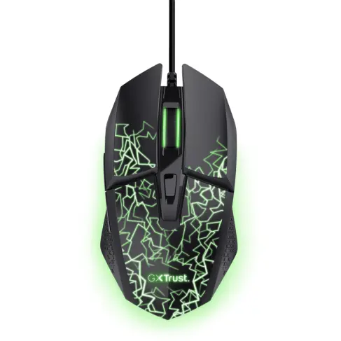 Trust Mouse cu fir Trust GXT 113 Felox, 6400 DPI, iluminare RGB, negru