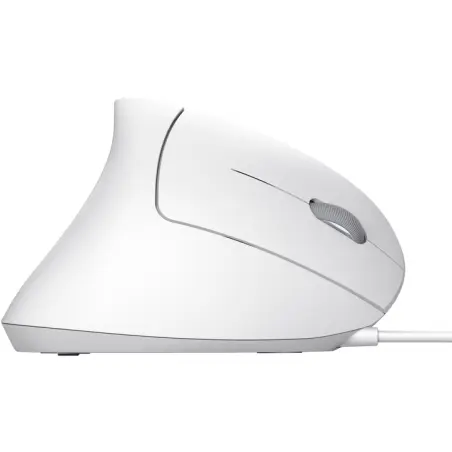 Trust MOUSE Trust VERTO, Ergonomic, cu fir, 1000-1600 dpi, 5-1 butoane-scroll, Alb, 25133